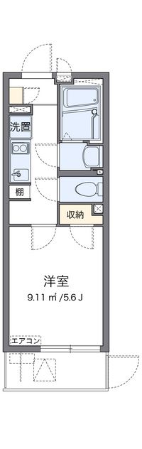 クレイノコンフォール　東中島 間取り図