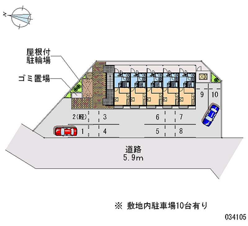 レオパレス妙法寺 月極駐車場