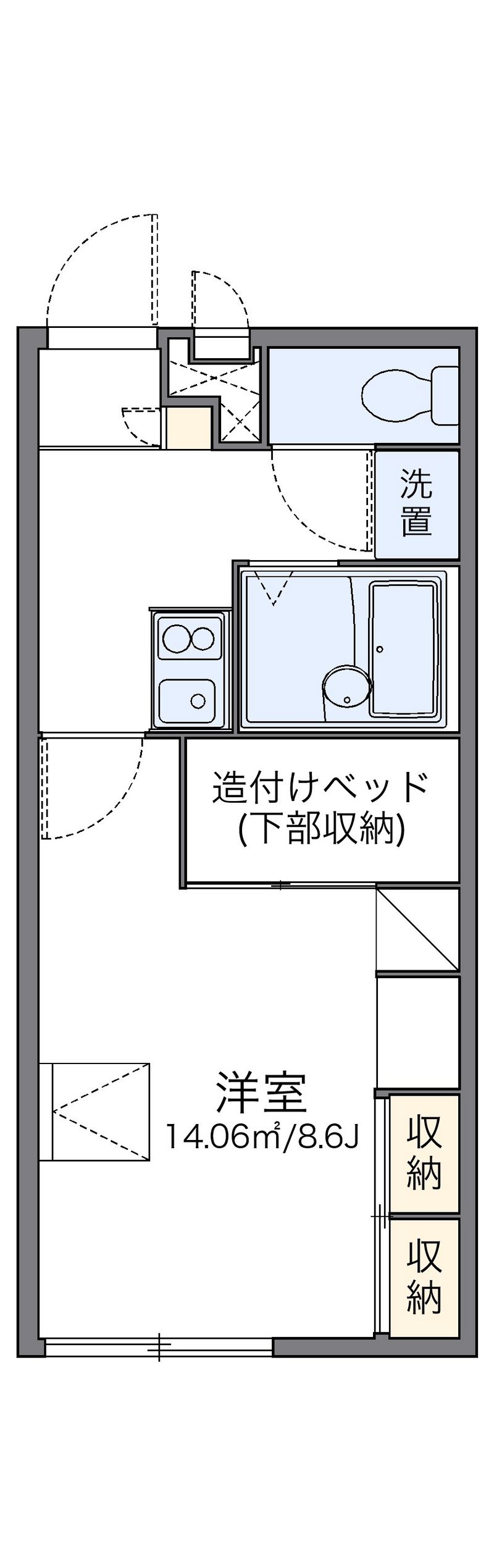 レオパレスＦｕｊｉ 間取図