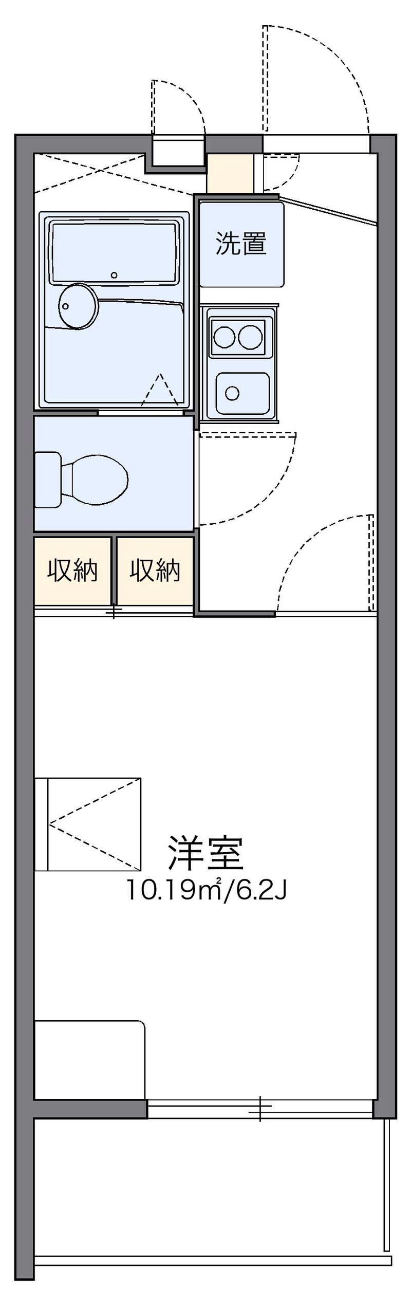 レオパレスノーブルコート久地 間取図
