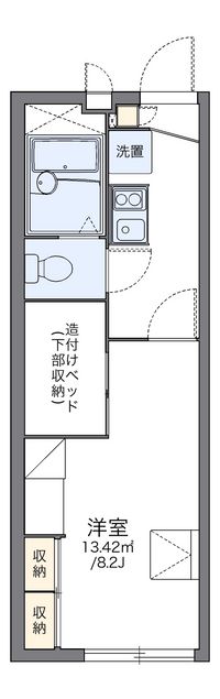 レオパレス雅 間取り図