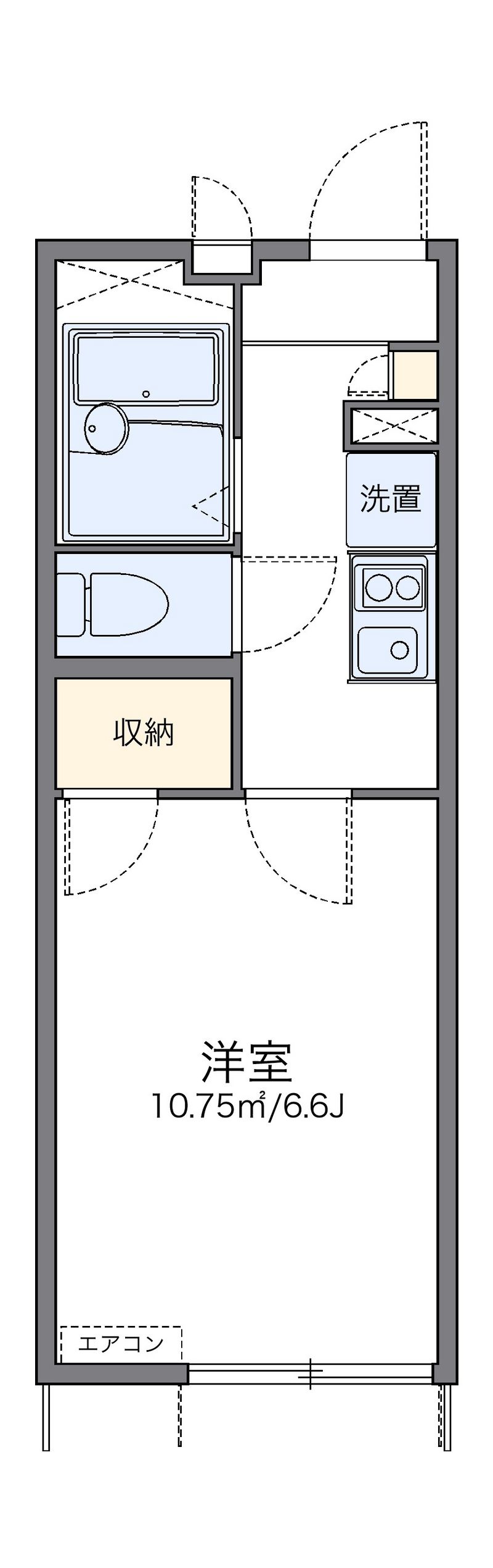 レオパレスサンシャイン貫井北 間取図