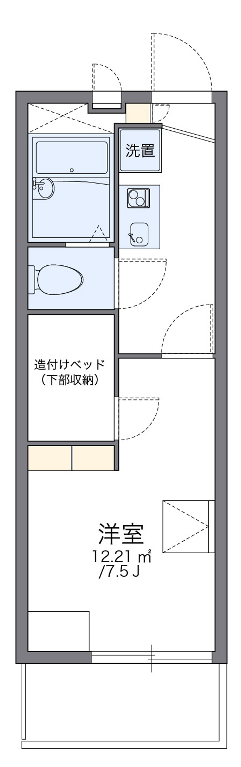 レオパレスアットホーム 間取図