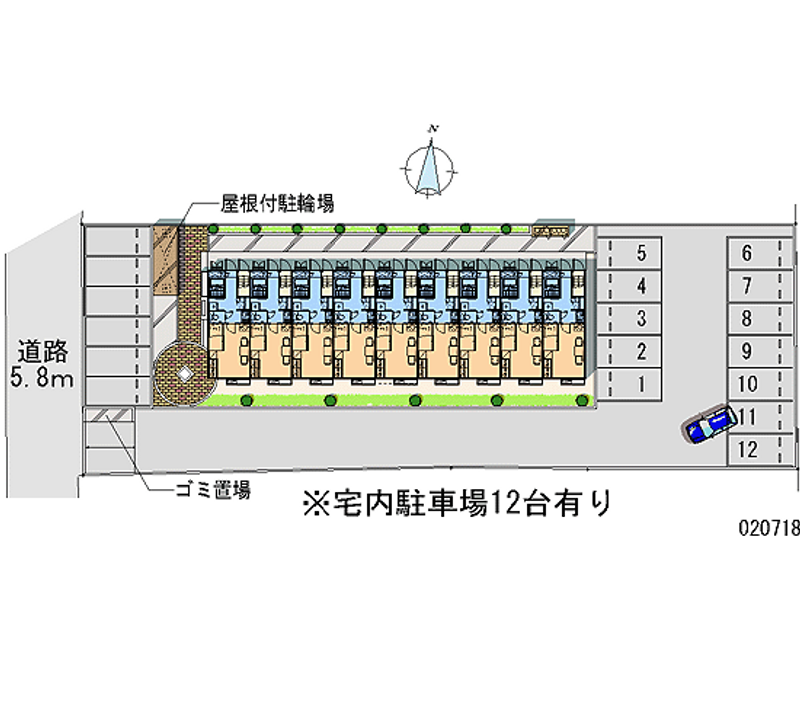 レオパレスフォンターナ 月極駐車場