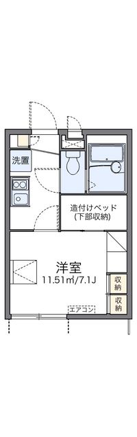 レオパレス戸部下 間取り図