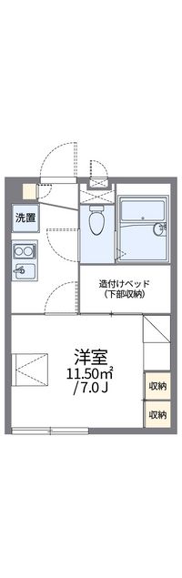 レオパレスウェルストンⅠ 間取り図