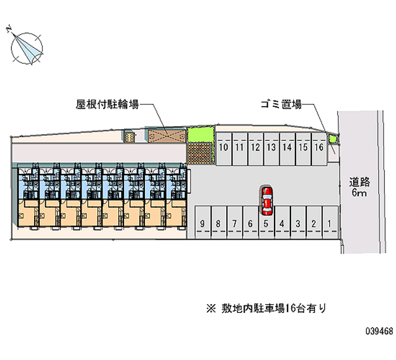 レオパレスＲａｋｕｅｎ 月極駐車場