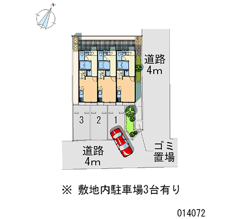 レオパレスパストラル 月極駐車場