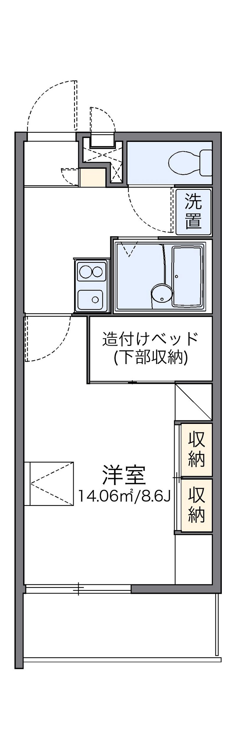 レオパレス神山 間取図