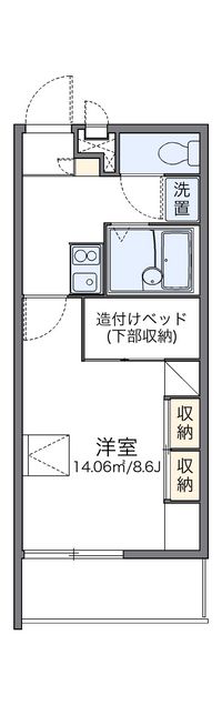 レオパレス神山 間取り図