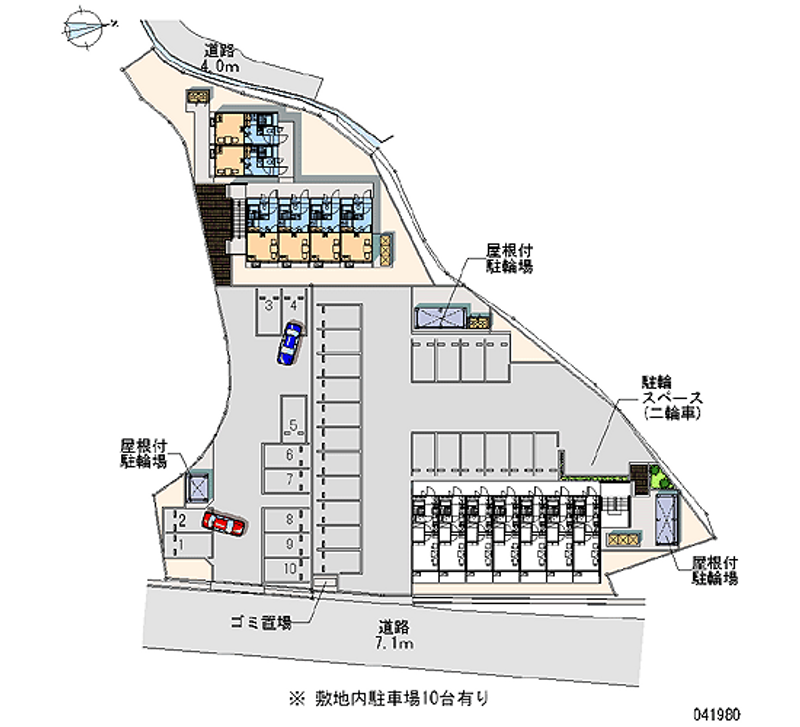 レオパレスピースフル 月極駐車場