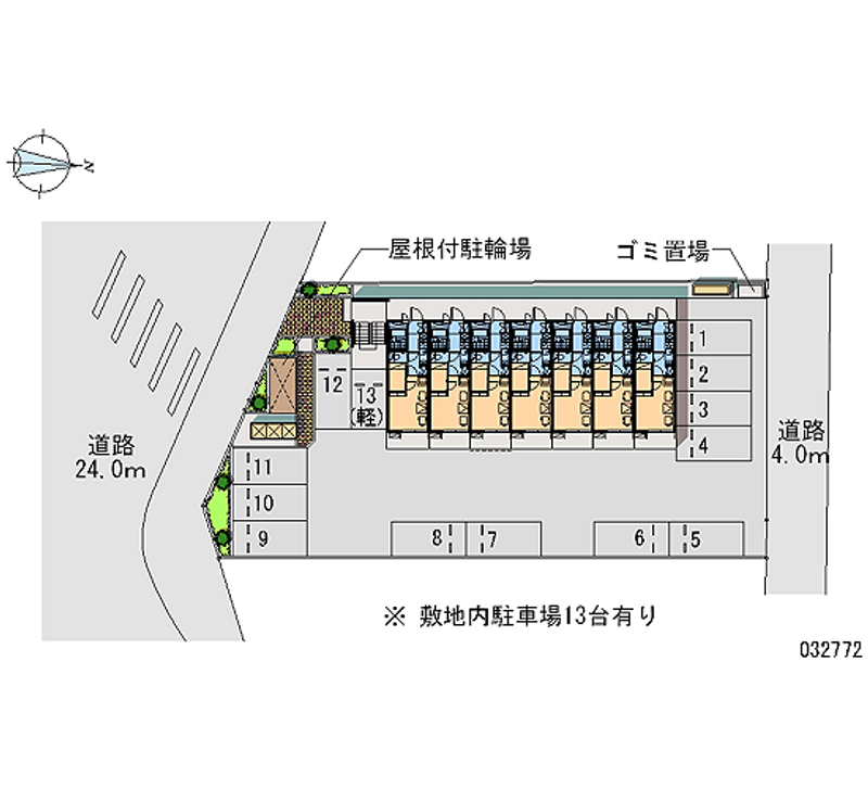 レオパレス蓮台寺西 月極駐車場