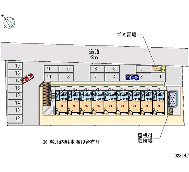 レオパレス御所野 月極駐車場