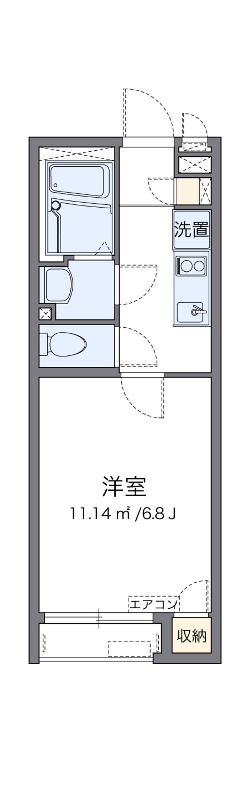 クレイノＫｉｍａｔａⅢ 間取図