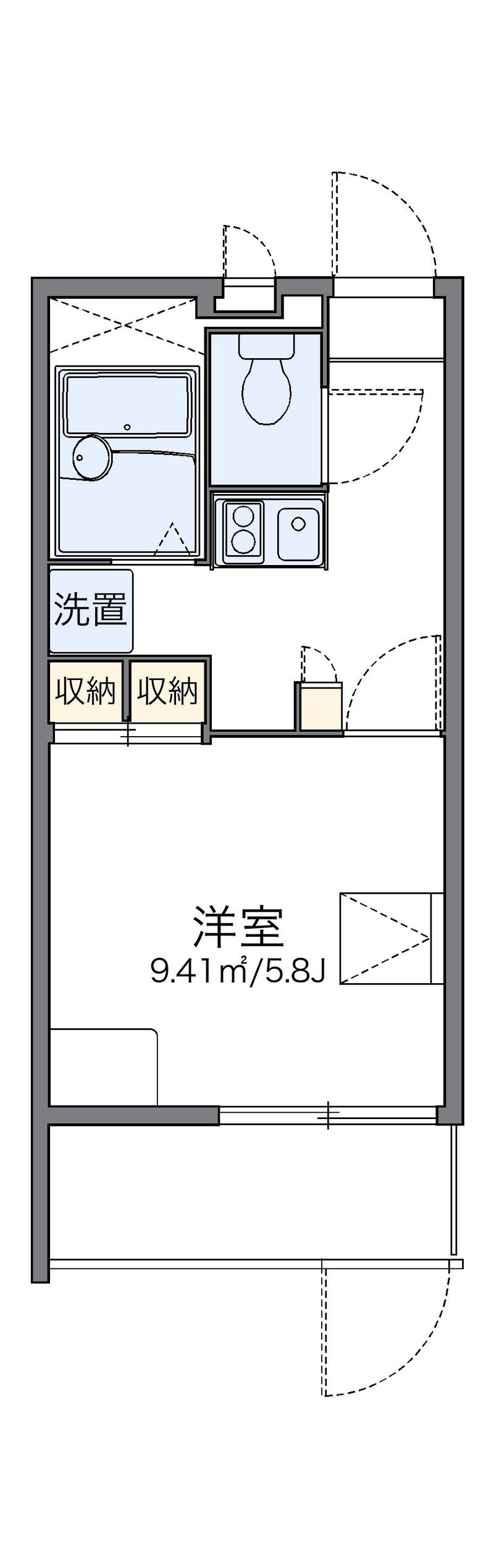 レオパレス春駒マンション 間取図