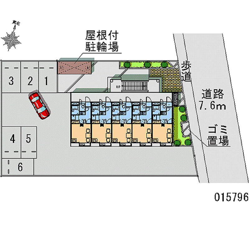 レオパレス若葉Ａ 月極駐車場