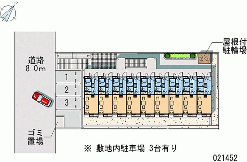レオパレスクレスト 区画図