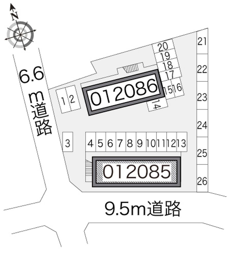 レオパレス田園Ａ棟 配置図