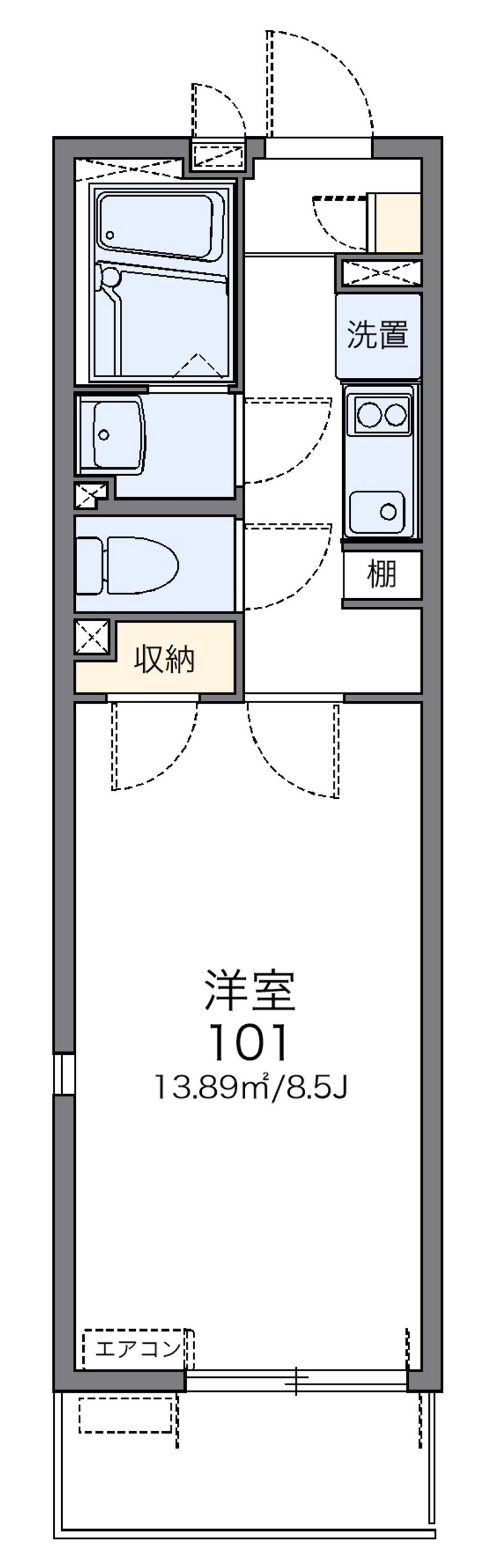 レオネクスト八重 間取図