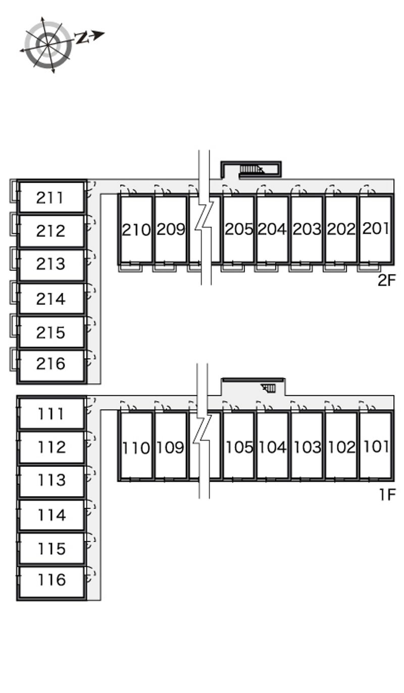 レオパレス嵯峨野 間取配置図