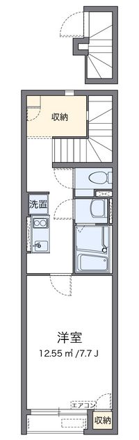 クレイノＭＩＺＵＮＯⅡ 間取り図