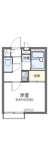 レオパレスアルカディア畑原 間取り図