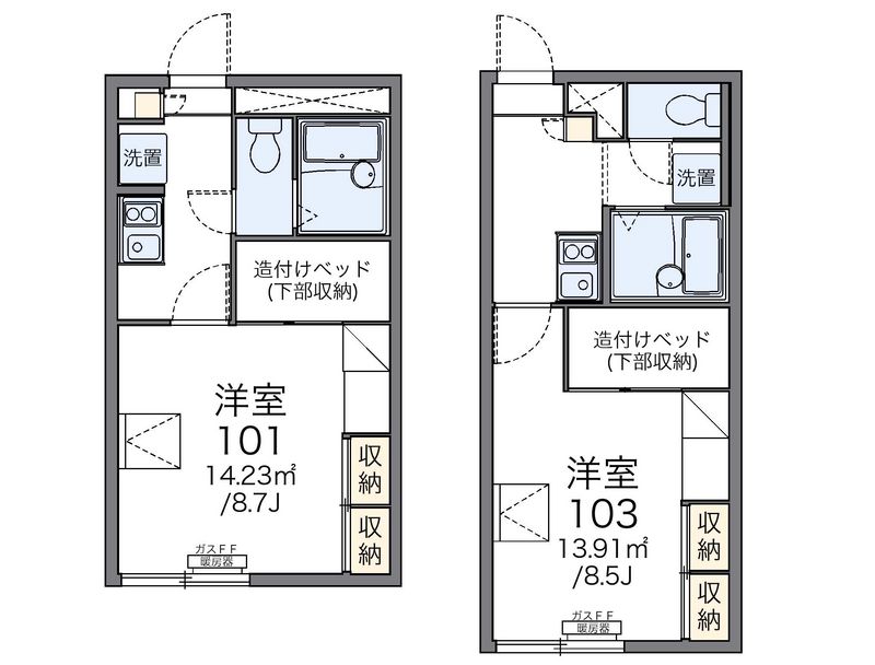 レオパレス有信 間取図