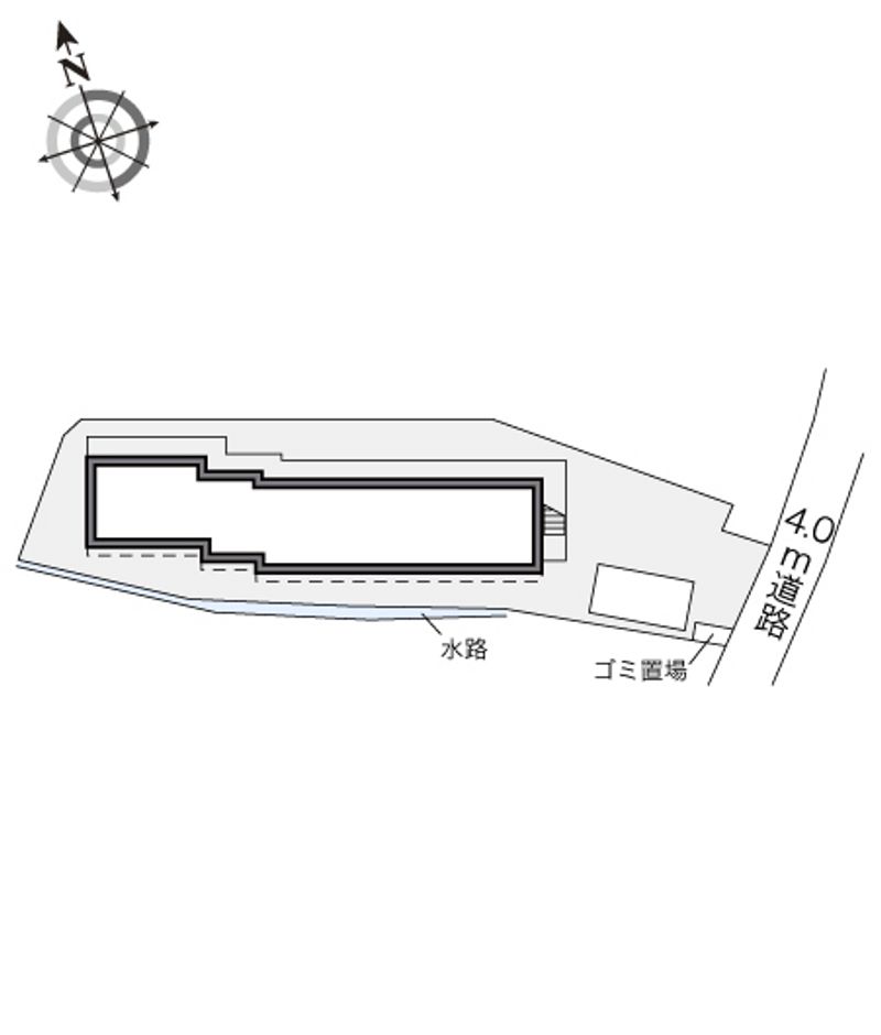 レオパレスミモザ 配置図