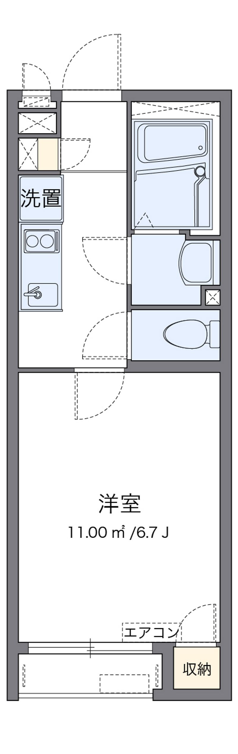 クレイノ美国Ⅱ 間取図