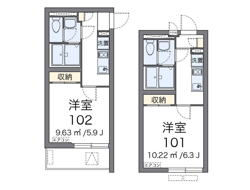 クレイノスカイ大井町 間取図