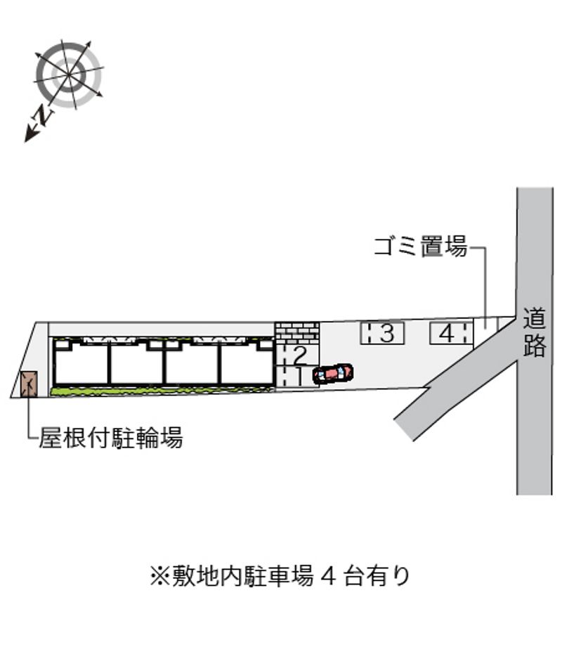 レオネクストリバージュ中央 駐車場