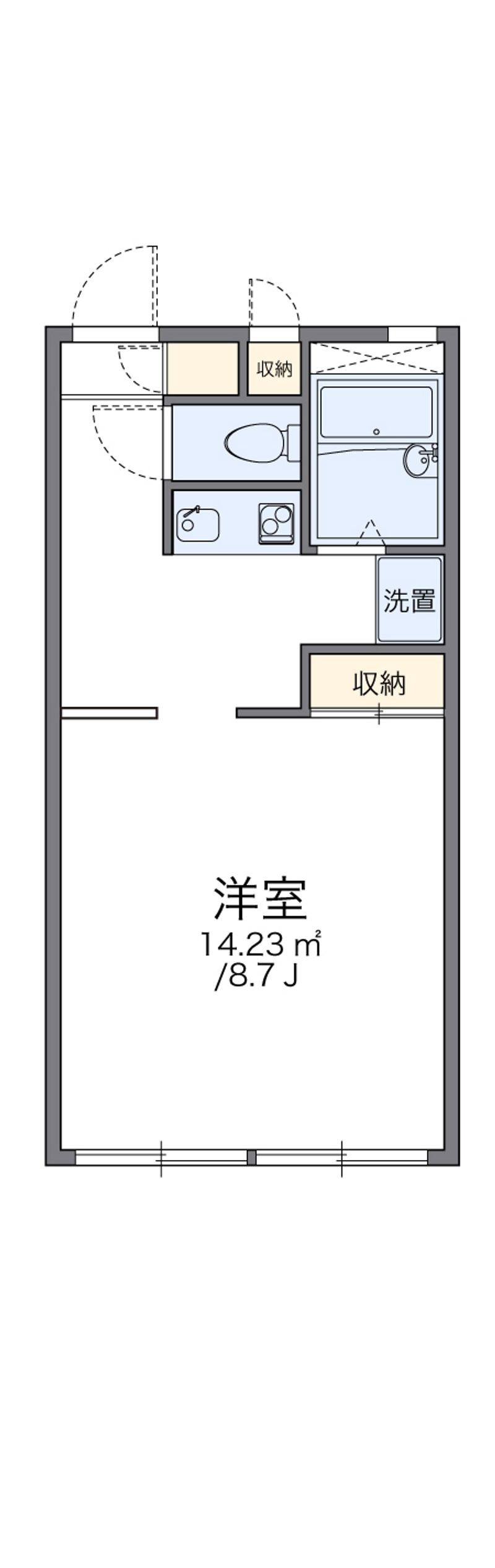 レオパレスフォレストヒルズ 間取図