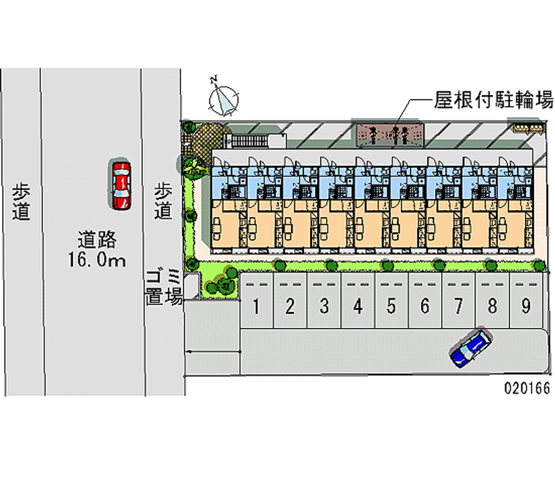 レオパレスクレベール　Ｍ 月極駐車場