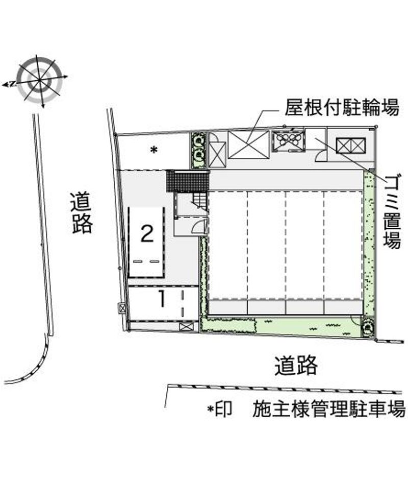 レオパレス伏見桃山 配置図