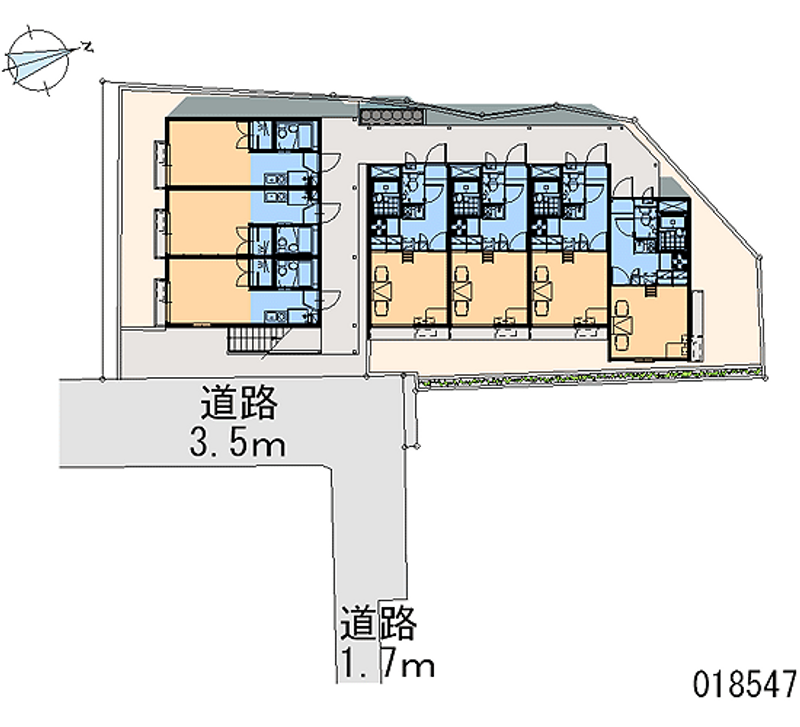 レオパレスこうべ山手２番館 区画図