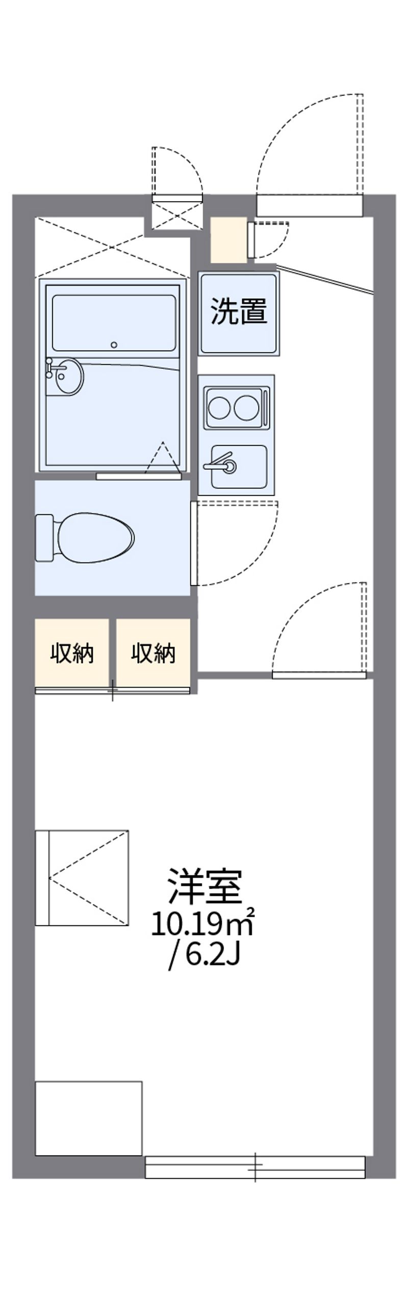 レオパレスリヴェール峰高 間取図