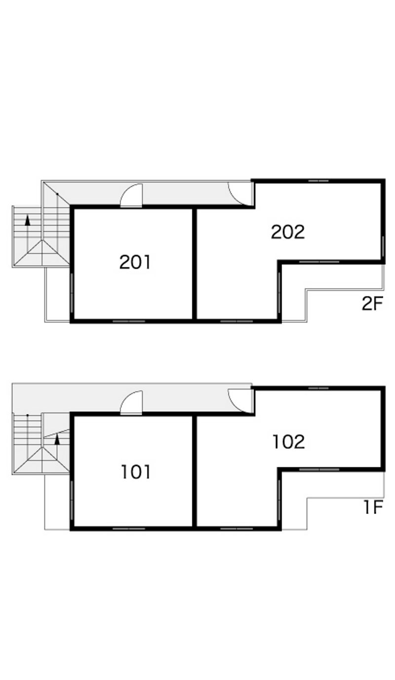 レオパレス鶴瀬第３ 間取り配置図