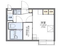 レオパレスプラスパー　Ｍ 間取り図