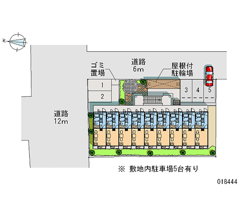 レオパレスα 月極駐車場