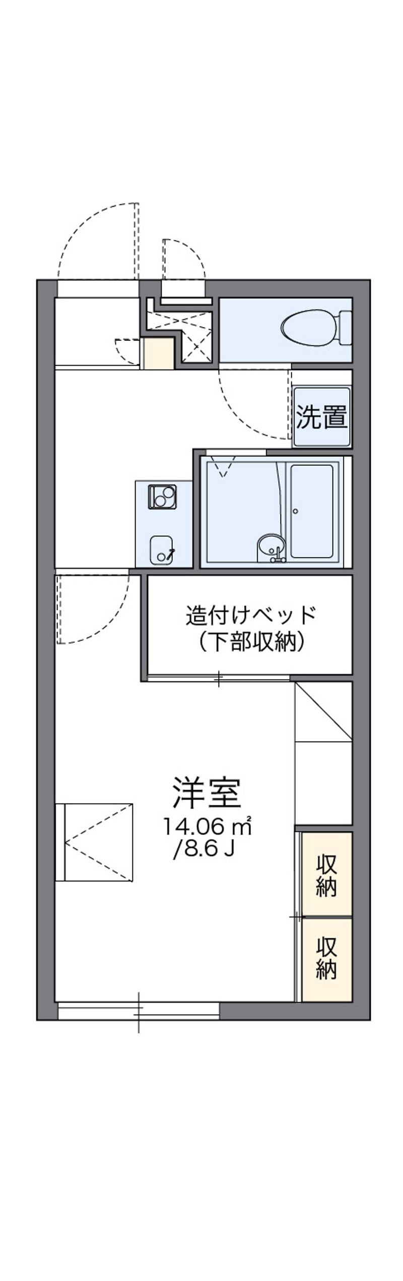 レオパレスクレド六甲 間取図