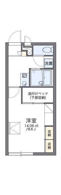 レオパレスクレド六甲 間取り図