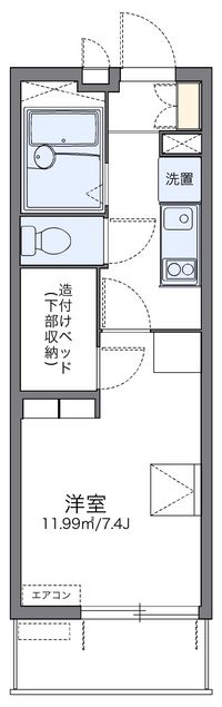 レオパレスＯＫＡＮＩＳＨＩ 間取り図