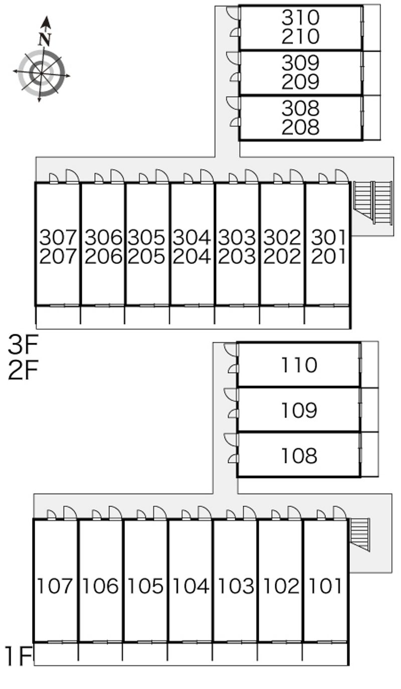 レオパレスピースアベニュー 間取り配置図