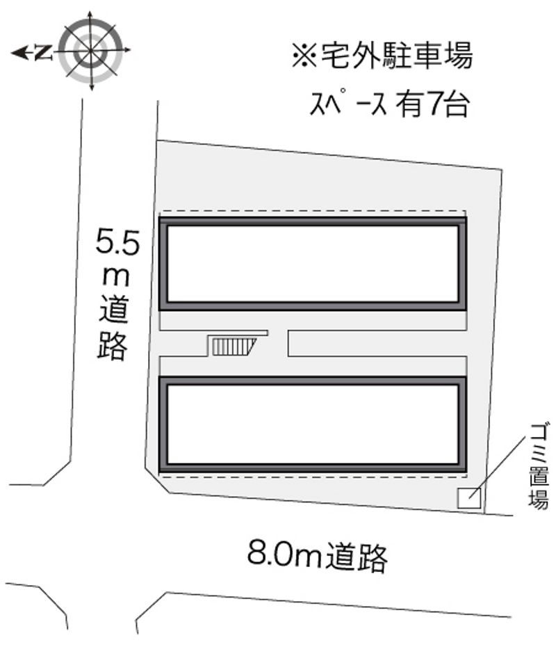レオパレスプレステージ 配置図