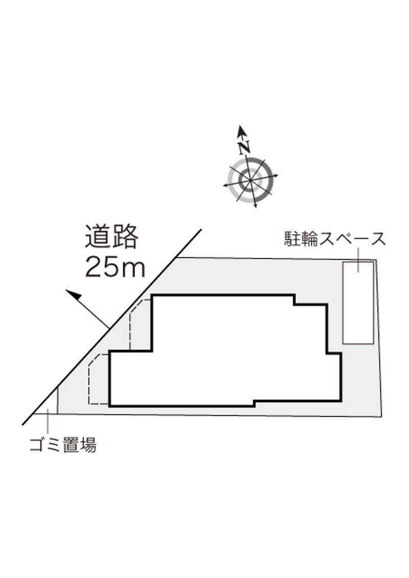 レオパレス常盤台第４ 配置図