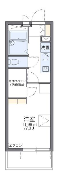 レオパレスチェリービレッジ 間取り図