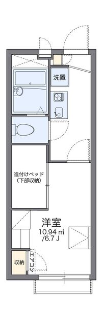 レオパレスあおい 間取り図