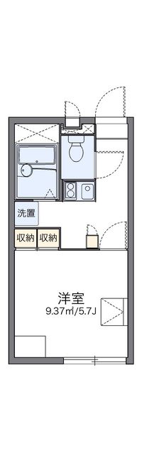 レオパレスコーポ川岸 間取り図