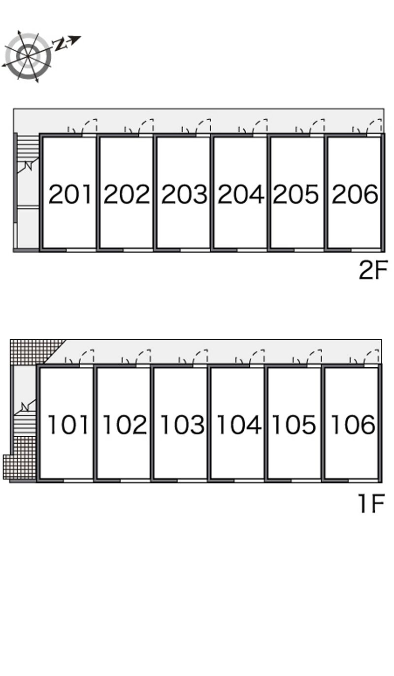 レオパレスヴァンベールⅠ 間取配置図
