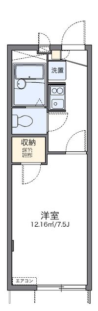 レオパレス東合川Ⅱ 間取り図